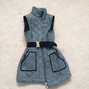 Herringbone Quilted Tunic Vest